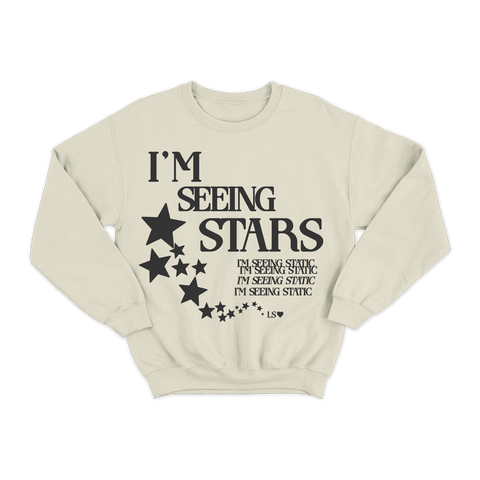 I'm Seeing Stars Ivory Crewneck